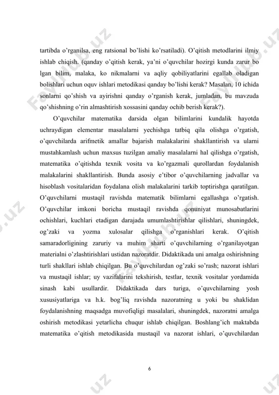 yati oldindan ko’rinadi. matematika, kognitiv va analitik qobiliyatlarimizni rivojlantirishda muhim bir ro’lyapti. ushbu fan o’quvchilarga tahlil qilish, muhokama qilish, masalalar yechish, lojik fikrlash va problem yechish yeteneklarini o’rganishga imkon beradi. noan’anaviy usulda matematika o’qitish, o’quvchilarga matematik qonuniyatlarini, formulalarni va konseptlarini o’rganishga yordam beradi. bu usul bilan o’quvchilar matematikaga oid muammolarni tahlil qilish, topshirishni tushunish va ularga yechish ko’nikmalarini rivojlantirishadi.noan’anaviy usul, o’quvchilarning o’zlashtirish va amaliyotga asoslangan o’rganishini ta’minlaydi. ushbu usulda matematika bilimini o’quvchilar o’zlarining hujjatlaridan, o’rganish stili va tajribalaridan kelib chiqqan holda o’rganishadi. bu, o’quvchilarni matematika bilimini qo’llab-quvvatlash, o’rganish jarayonida o’zlashtirish va o’zlarini qanday usulda yaxshiroq o’rganishlari kerakligini tushunishiga imkon beradi.noan’anaviy usul, matematika bilimini haqiqiy hayotga bog’lab borishga ham ko’maklashadi. ushbu fan orqali o’quvchilar, matematikani hayotning har bir sohasida qanday qo’llashlari mumkinligini tushunishadi. masalan, pul sanoati, arxivlar, o’quvchilarning shaxsiy moliyaviy masalalari va boshqalar kabi muammolarni yechishda matematika bilimidan foydalanishlari o’rganiladi. boshlang’ich sinflarda matematika fanini noan’anaviy usulda o’qitish, o’quvchilarning muhim g’oya va …