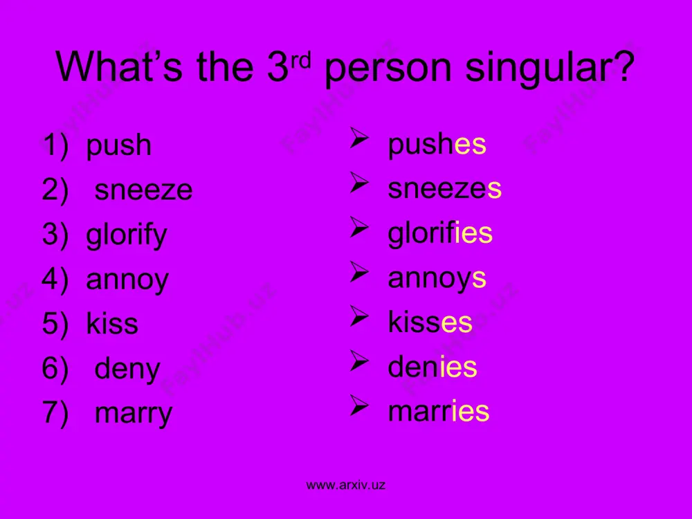 the present simple tense - Page 4