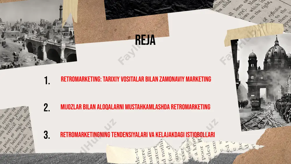 ulari bilan bog'lash imkonini beradi. photo by vinayak sharma on unsplash retromarketingning afzalliklari retromarketing, zamonaviy marketing strategiyalariga qaraganda, eski usullarni va qadriyatlarni qayta tiklashni maqsad qiladi. bu strategiya korxonalar uchun bir qancha afzalliklarga ega: birinchidan, brendning nostalji hissini uyg'otadi, ikkinchidan, mijozlar bilan chuqurroq munosabat o'rnatishga yordam beradi. misol uchun, eski reklama usullari orqali o'z brendini qayta tiklagan kompaniyalar, o'z mijozlari orasida ijobiy taassurot qoldirishga erishdilar. swot tahlili orqali retromarketingning kuchli va zaif tomonlarini, shuningdek, imkoniyatlar va tahdidlarga e'tibor qaratish muhimdir. kuchli tomonlari: nostalji va o'ziga xoslik, zaif tomonlari: zamonaviy iste'molchilar ehtiyojlariga mos kelmasligi. imkoniyatlar: yangi bozor segmentlariga kirish, tahdidlar: raqobatchilar tomonidan tezda qabul qilinishi. shu bilan birga, retromarketing strategiyasini o'z ichiga olgan kompaniyalar raqobatbardosh bo'lish uchun innovatsion yondashuvlarni qo'llashlari zarur. mijozlar bilan aloqalarni mustahkamlash retromarketing mijozlar bilan aloqalarni mustahkamlashda muhim rol o'ynaydi. retromarketing, mijozlar bilan aloqalarni mustahkamlashda muhim vosita hisoblanadi. bu yondashuv eski marketing usullarini qayta tiklash orqali yangi tajribalar …