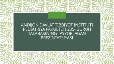vaksinalar va immunzardoblar — PPTX