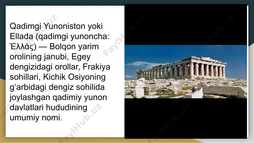 rqasida ko'tarishga zev tomonidan hukm qilingan. 9 attis o'simliklarning kichik xudosi, yerning mevalari va qayta tug'ilish. 10 boreas shamol xudosi (anemoi) va sovuq shimol shamolining yunon xudosi va qishni keltiruvchi. "shimoliy shamol" deb nomlanadi. arastu yoki aristotel (yun.: ἀριστοτέλης) (/ˈærɪstɒtəl/) (miloddan avvalgi 384/383, stagira — miloddan avvalgi 322/321, xalqida) — qadimgi yunon faylasufi, aflotun shogirdi va aleksandr makedonskiy ustozi boʻlgan. fizika, metafizika, nazm, teatr, mantiq, ritorika, siyosat, etika, biologiya hamda zoologiyaga oid ishlar yozib qoldirgan. yunoniston, yunoniston respublikasi (helliniki dimokratia) — janubi-sharqiy yevropada, bolqon yarim orolning janubida va uning atrofidagi orollarda (yiriklari — krit, evbeya, rodos, lesbos) joylashgan davlat. maydoni 131,9 ming km2. aholisi 11,28 mln kishi (2012). poytaxti — afina shahri. maʼmuriy jihatdan 52 nom (viloyat)ga, nomlar yeparxiyalarga boʻlinadi. 10 tarixiy-geografik viloyatga boʻlish ham mavjud. yunonlar (oʻzlarini hellenes deb ataydilar) — xalq, yunoniston va kiprning asosiy aholisi. umumiy soni 12,5 mln. kishi (1990-yillar oʻrtalari). jumladan yunoninstanda 9,7 mln. kishi, …