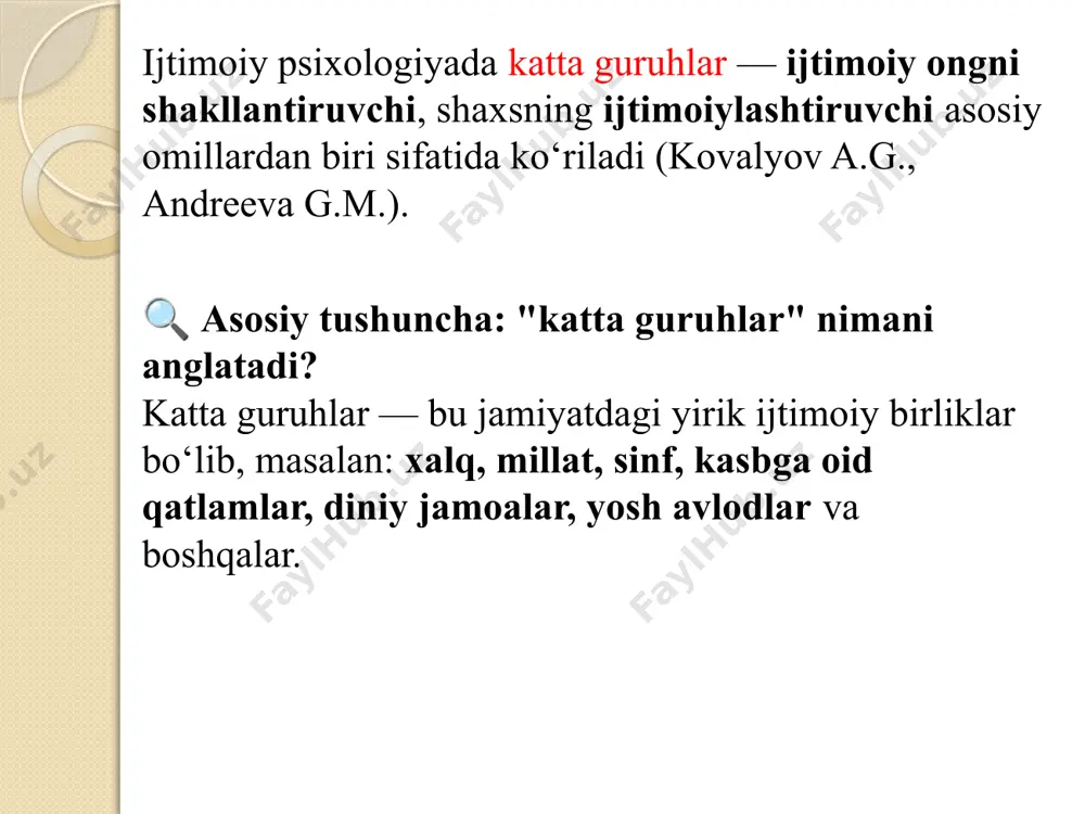 katta ijtimoiy guruhlar psixologiyasi - Page 4