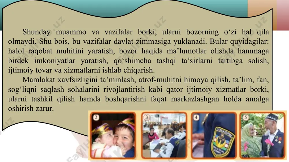 davlatning iqtisodiy vazifalari 9-sinf - Page 5