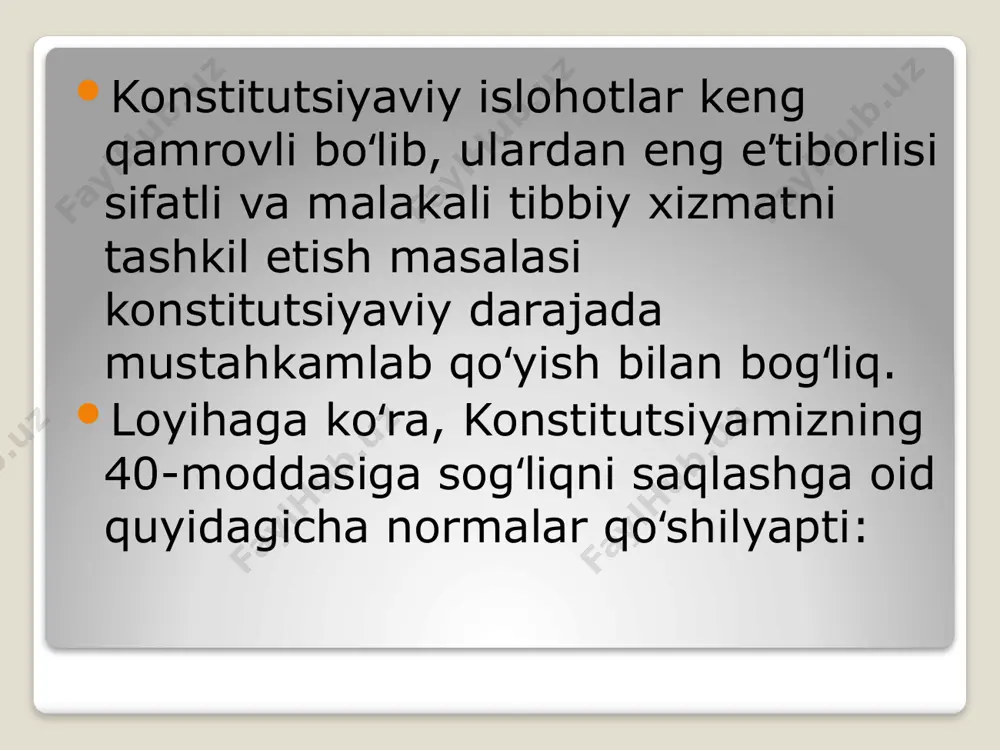konstitutsiyada sog’liqni saqlashga oid muhim qoidalar - Page 5