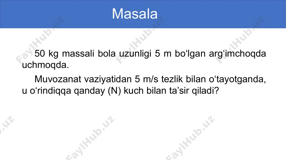 aylanma harakat dinamikasi. 10-sinf, 21-mavzu - Page 4
