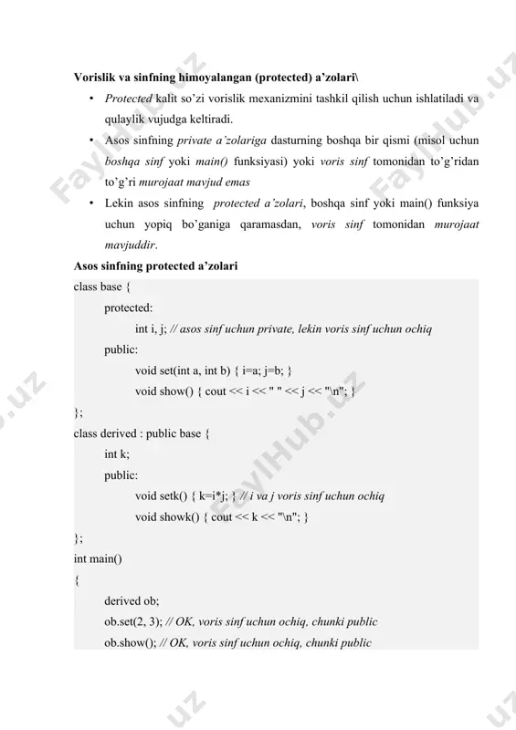 sinflarda vorislik (dasturlash) - Page 5