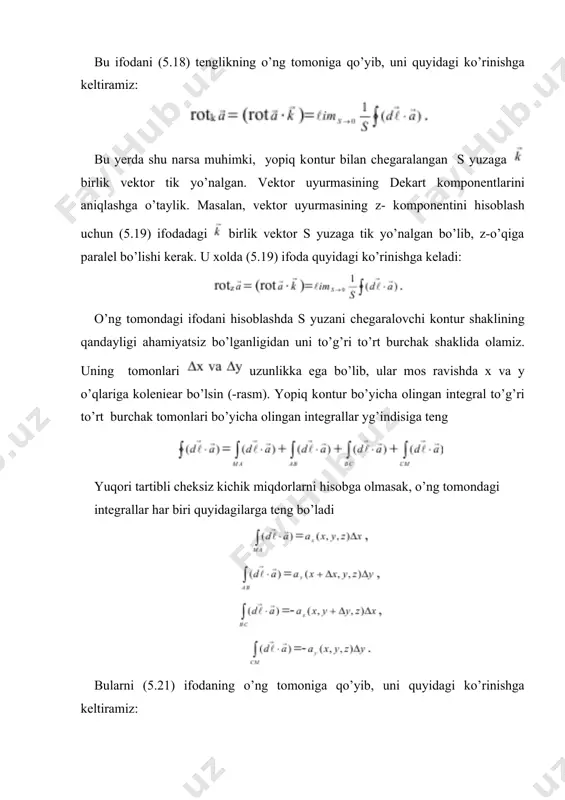 oqim tushunchasi vektоr maydon divergensiyasi - Page 4