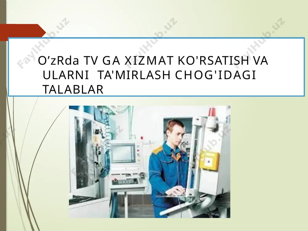 lar rejaviy-ogohlantiruvchi strategiyaga asoslangan bo‘lib, avtomobil zavodlari tomonidan ishlab chiqiladi. har bir avtomobilga uni ekspluatatsiya qilish bo‘yicha qo‘llanma va servis kitobchasi havola qilinadi. servis kitobchasi asosiy xujjat hisoblanib, u avtomobilga xizmat ko‘rsatish tartibini hamda ishlab chiqaruvchi zavod va avtomobil egasi orasidagi munosabatni belgilab beradi. respublikamizda ishlab chiqarilayotgan “gm-uzbekiston” yengil avtomobillari, “isuzu” va “man” rusumli yuk avtomobillari va avtobuslar hamda keltirilib ekspluatatsiya qilinayotgan “mersedes bens” avtobuslariga texnik xizmat ko‘rsatish (yoki endilikda “texnik servis” deb nomlanmoqda) ishlarining davriyliklari ishlab chiqaruvchi zavod ko‘rsatmasiga binoan bir bosqichli va ko‘p bosqichli sifatida amalga oshirilmoqda. noutbukcom (n) - har bir ts bo‘yicha talonlar tayyorlangan va unda bajariladigan ishlarning tartibi va tarkibi keltirilgan. mercedes-benz connecto low floor avtobuslarining texnik servis davrlari esa 15000, 30000, 60000 va 90000 km ni tashkil etadi. zavod tavsiyalarida odatda, joriy ta’mir ish hajmlari ko‘rsatilmaydi. bu esa, avtomobillar ishonchliligi umumiy bahosini (txk va jt me’yorlari), ishlab chiqarish mintaqalaridagi postlarni, ustaxonalarning texnologik hisobini qiyinlashtiradi. …