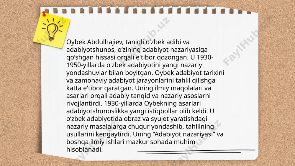 ybekning adabiy-tanqidiy qarashlari. abdurahmon saʼdiy munaqqid ismoilova oyshajon e'tiboringiz uchun raxmat! image1.jpg image2.png image3.jpg image4.jfif image5.jpg image6.jfif image7.jfif /docprops/thumbnail.jpeg