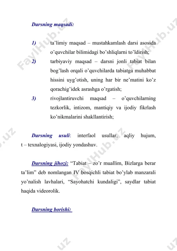 biatdan olgan taassurotlari asosida she’r ijod qilishadi. o’quvchilar ijodkorligiga ko’ra rag’batlantiriladi. “sayohatchi kundaligi” asosida o’quvchilar bilimidagi bo’shliqlar to’ldiriladi. dars so’ngida “sayohatchi kundaligi” quyidagicha aks ettiriladi. i bosqich. o’rganmoqlik zo’r odat, ustozga sabr toqat. 1. ega, kesim, hol, to’ldiruvchi, aniqlovchi. 2. kesim. 3. to’ldiruvchi, hol. 4. to’ldiruvchi. 5. sodda yig’iq va sodda yoyiq gap. 6. aniqlovchi + ega + to’ldiruvchi + hol + kesim. ii bosqich. -nima deysan, hoy chumchuq? - kim bo’lsin u ayt tezroq! ozroq non bergin, puchuq. o’zing kabi pahmoqmi? men puchuqmas, bolari. uzun qanot o’rtoqmi? masxara qilma boshqa. - bo’lmasa basdir baxil, ne qilyapsan uzzu – tun, meni o’ylasa axir - qidiryapman tun – u kun. qanot, dumi shart emas, o’zimga sodiq o’rtoq asosiysi pat emas. 1 kimni? nimani? kimga? non, o’zimga, o’rtoq, meni 2 qachon? qanday qilib? qayerda? nima uchun? uzzu – kun, tun – u kun 3 qanday? qanaqa? qaysi? qancha? ozroq, sodiq, uzun qanot, …