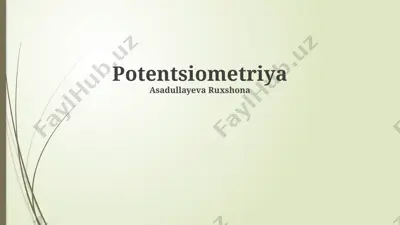 potentsiometriya — PPTX