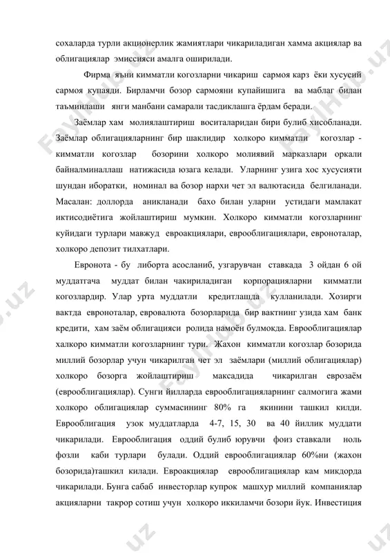 кимматбахо когозлар инвестиция фаолиятини молиялаштиришда куллаш - Page 5