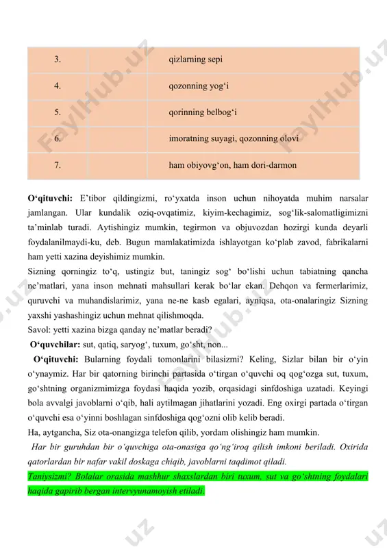 "kelajak soati" 4-mavzu mashg'ulot ssenariysi - Page 5