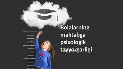 maktabga psixologik tayyorgarlik — PPTX