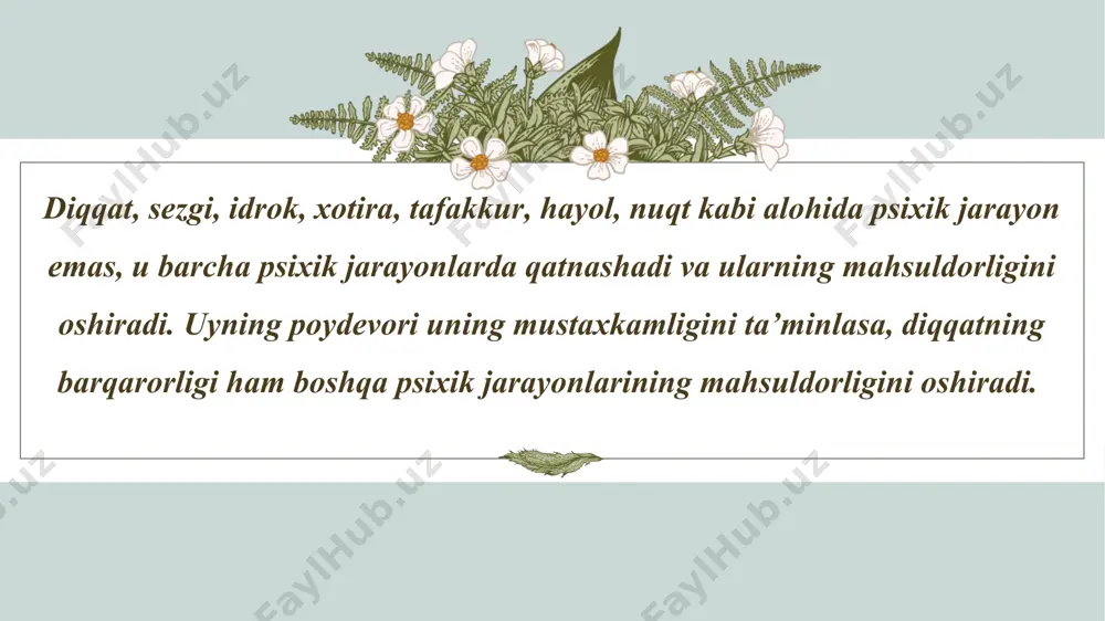 diqqat turlari va xususiyatlari - Page 5