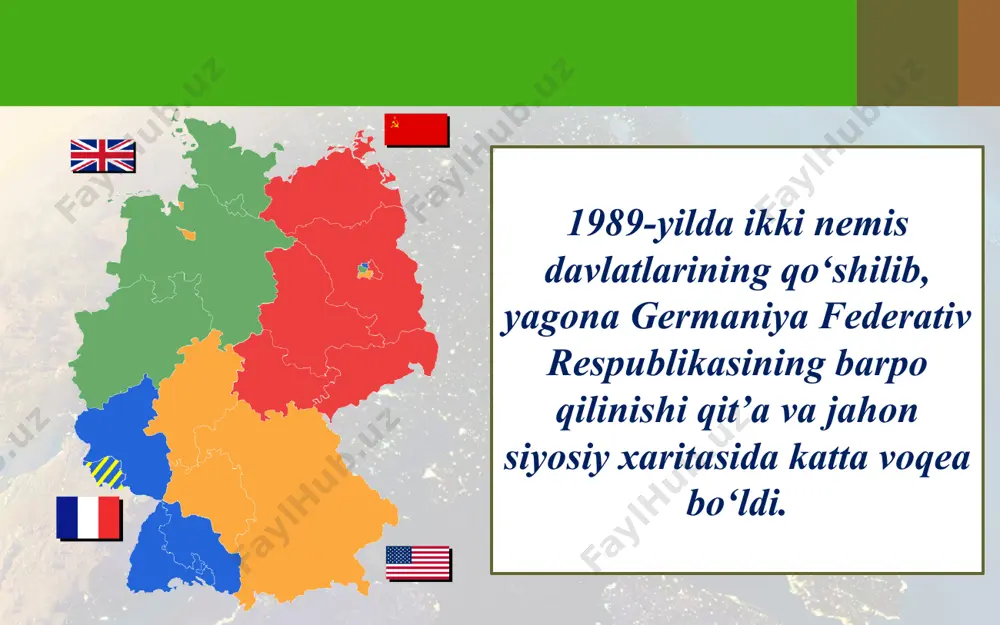 yevropa mamlakatlari siyosiy xaritasining shakllanishidagi asosiy bosqichlar . 9 - sinf - Page 5