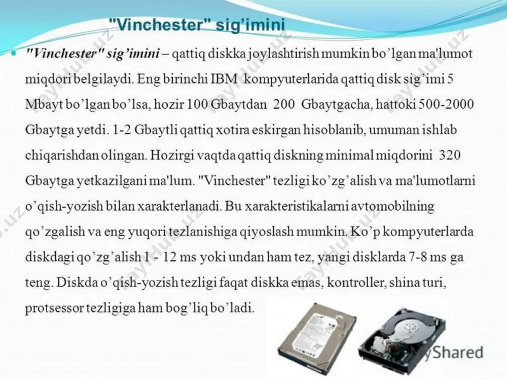 qattiq disk (vinchester) - Page 4