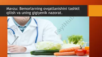 ovqatlanish haqida — PPTX