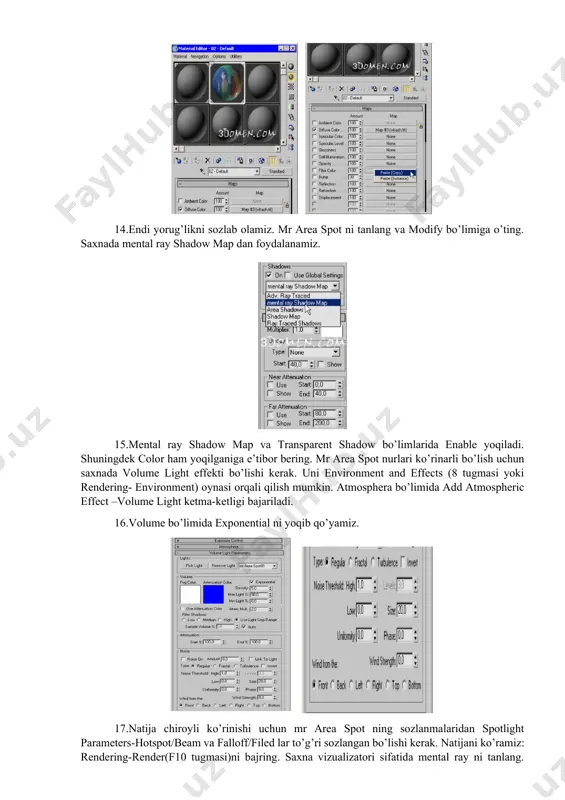 3dsmax dasturida vizuallashtirish va maxsus effektlar o’rnatish - Page 4