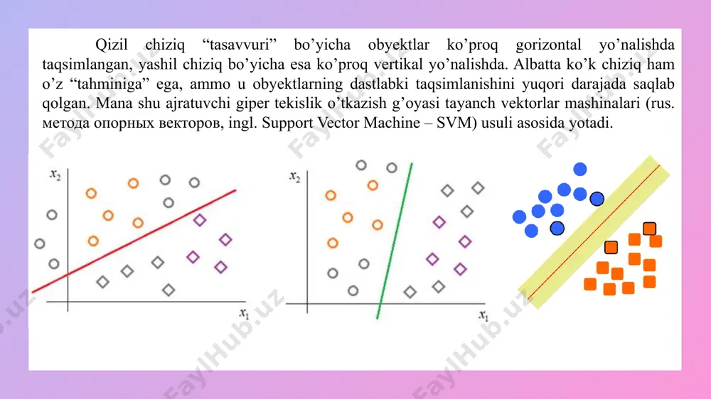 tayanch vektorlar mashinalari (svm) - Page 5