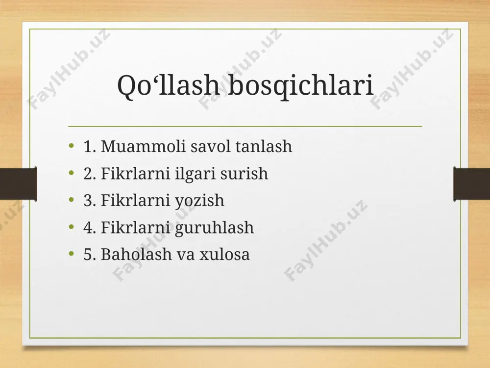 aqliy hujum (brainstorming) metodi - Page 5