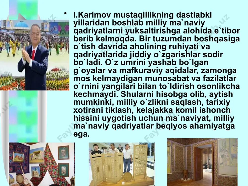 milliy ma`naviy meros va qadriyatlar - Page 5