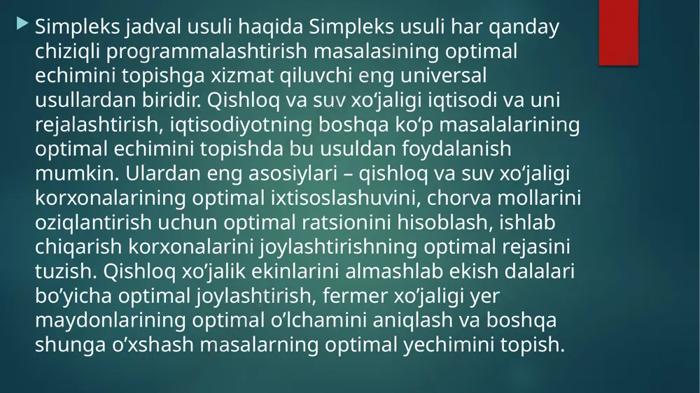 chiziqli programmalashtirish masalasining simpleks algoritmi - Page 5