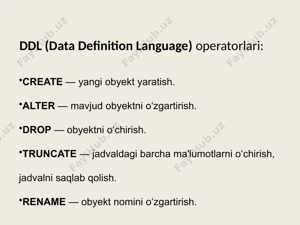 'lumotlar bazasi uchun mo'ljallangan boshqaruv vositasi bo‘lib, foydalanuvchilarga ma'lumotlar bazasini boshqarish, sozlash, monitoring qilish va ta'minlash imkonini beradi. interbase – bu yengil vaznli, yuqori samarali ma'lumotlar bazasi menejeri bo‘lib, asosan kichik va o‘rta miqyosdagi tizimlar uchun mo'ljallangan. ibconsole esa ushbu tizimning grafik interfeysi sifatida xizmat qiladi. ibconsole иловаси серверга уланиш юқоридаги расмда ойнанинг чап қисмида қайд қилинган серверлар рўйхати жойлашган. ҳозирча бу рўйхат бўш, бирорта ҳам сервер қайд қилинмаган. server - > register буйруғини бажаринг ёки дарахтсимон структуранинг ўзак элементи interbase servers га сичқонча тугмасини икки марта босинг.натижада қуйидаги кўринишдаги ойна очилади: серверга уланиш бу дилог ойнасига қайси серверга уланиш кераклиги ҳақидаги маълумот киритилади: local server - локал серверга; remote server – узоқдаги серверга локал сервер – фойдаланувчи компьютерида жойлашган сервер, узоқдаги серверда эса боғланиш тармоқ орқали амалга оширилади. агар узоқдаги сервер танланган тақдирда server name майдонига сервернинг network protocol га мос келувчи тармоқ номи ёки адреси кўрсатилади. сичқонча билан …