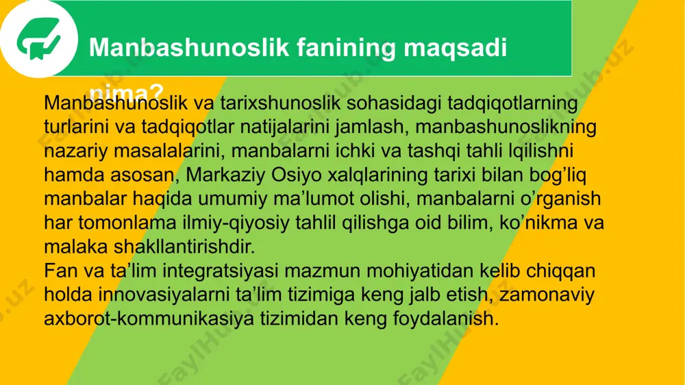 manbashunoslik fanining maqsadi va vazifalari - Page 5