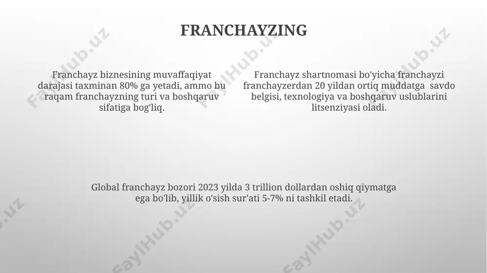 el investitsiyalariga nisbatan milliy muolajani taʼminlashga qaratilgan boʻlib, kamida 164 a’zo davlatni qamrab oladi. investitsiyalarni tartibga solishda xorijiy kompaniyalar uchun soliq imtiyozlari, litsenziyalash va boshqa tartibga soluvchi choralarning qoʻllanilishi investitsiyalar hajmini va yoʻnalishini sezilarli darajada taʼsir qiladi. xalqaro investitsiyalarni tartibga solishda davlatlar oʻrtasida tuzilgan ikki tomonlama investitsiya shartnomalari muhim rol oʻynaydi, ular investitsiyalarning himoyasi va nizolarni hal qilish mexanizmlarini belgilaydi. litsenziyalash litsenziyalash shartnomasi, investorga texnologiya yoki savdo belgilarini foydalanish huquqini 5 yilgacha muddatga beradi va unda litsenziya to'lovlari va foiz stavkalari aniq ko'rsatiladi. litsenziyalash, xorijiy investorga milliy qonunchilikda belgilangan tartibda faoliyat yuritish huquqini beruvchi ruxsatnoma hisoblanadi va bu jarayon ko'pincha 30 dan 90 kungacha davom etadi. litsenziyalash orqali xorijiy investorlar o'zlarining intellektual mulklarini himoya qilish imkoniyatiga ega bo'lib, bu ularning investitsiyalarining 10% gacha bo'lgan qismini himoya qilishga yordam beradi. filiallar va vakolatxonalar vakolatxonalar filiallarga qaraganda cheklangan vakolatlarga ega bo'lib, mustaqil biznes faoliyati olib bormaydi va odatda 5 dan kam xodim …