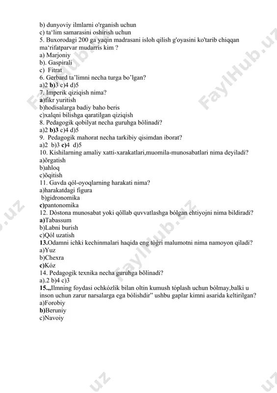 umumiy pedagogika fanidan mustaqil ta’limi - Page 4