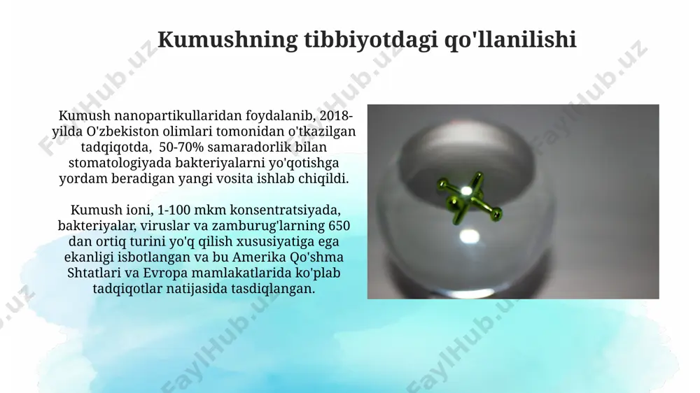 mis va kumushning biologik aktivligi - Page 5