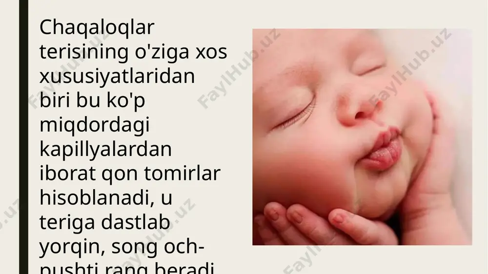 pula pilak deb nomlanadi. bo'rtiq chegaralangan, zich, bo'shliqsiz element. teri sathidan ko'tarilib turuvchi va diametri 5-10 mmgacha boruvchi, ozidan keyin chandiq va yara qoldiradi. papula tugun zich, teri sathidan kotarilib turuvchi yoki uning qalin qismida joylashuvchi hosila, o'lchami 10 mm va undan yuqori bo'lishi mumkin, yirik ko'k qizil, paypaslanganda og'riqli tugunlar tugunli eritema deb nomlanadi. yallig'lanishsiz tugunlar terini hosilasida uchraydi. qavariq o'tkir yallig'lanishli element, terini so'rg'ichli qavatini chegaralangan shishi hisobiga yuzaga keladi. teri sathidan ko'tarilib turadi, dumaloq shaklga ega. o'lchami 20 mm va undan yuqori, tez yo'qoladii, o'zidan keyin iz qoldirmaydi. pufakcha yuzaki, teri sathidan biroz ko'tarilib turadi. boshlig'i seroz yo'ki qonli suyuqlik bilan to'lib turadi. o'lchami 1-5 mm. evolyusiyada qurishi mumkin. bunda tiniq yo'ki xira postloq hosil qiladi. ochilganda namlanuvchi. chegaralangan eroziya hosil boʻladi. pufakchada leykositlar to'planganda u yiringli pustulaga aylanadi. pufak - pufakchaga o'xshash element, lekin o'lchami jixatdan katta ( 3-15 mm). seroz, qonli, yiringli suyuqlik bilan to'lgan, …