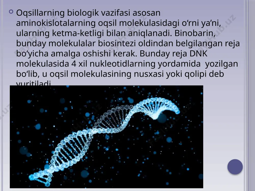 28- §. plastik almashinuv. oqsillar biosintezi. genetik kod - Page 5