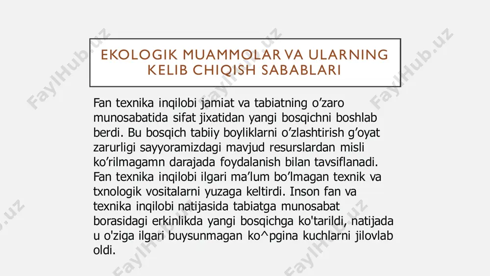 iqlim o'zgarishiga ham sababchi bo'ldi. qurg'oqchilik tufayli iqlimning keskin kontenentalligi ortib ketdi. dengiz va quruqlik o'rtasidagi haroratning o'zgarishi, shamol tezligining ortishi, suvning to'lqinlanish hodisasini kuchaytirishiga olib keldi. sut emizuvchi hayvonlar va qushlar kamayib ketdi . qurigan maydonlar xavfli kasalliklarni tarqatuvchi kemiruvchi bilan to'lib bormoqda. orol bo'yining sanitar-epidemiologik ahvoli nihoyatda og'irlashmoqda. agar zudlik bilan tabiatda vujudga kelayotgan muammolar hal qilinmasa insonoyat va butun mavjudodning hayoti xavf ostida qoladi. biz tabiatga qarammiz, biz tabiatsiz yashay olmaymiz, shunday ekan biz barchamiz tabiatni asrab avaylashimiz, uning har-bir qarich yerini ko'z qorachig`iday asrashimiz, tabiat boyliklaridan oqilona foydalanishimiz, har-bir tomchi suvni tejab ishlatishimiz, tabiat haqida doimo g'amxo'rlik qilishimiz lozim.