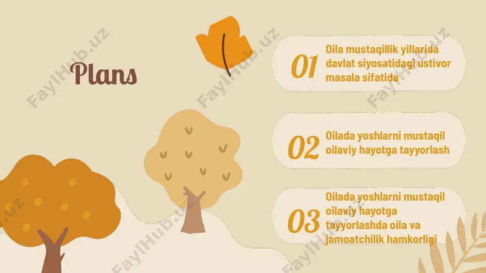 iq. ayni paytda, oila pedagogikasining asosiy tamoyillari yosh avlodni tarbiyalashda ijtimoiy barqarorlikni, madaniy merosni saqlashni va ta'lim sifatini oshirishni ta'minlaydi. oila va ta'lim muassasalari o'rtasida kuchli hamkorlik, yoshlarni ijtimoiy hayotga tayyorlashda muhim rol o'ynaydi. oila va jamoatchilik hamkorligi: oila pedagogikasi rivojlanishining asosiy jihatlari hamkorlikning natijalari oila pedagogikasi, yoshlar hayotida ijtimoiy-iqtisodiy va meyoriy-huquqiy asoslarning muhim rol o‘ynashi o‘ta ahamiyatlidir. oila va jamoatchilik hamkorligi, o‘smirlarning ma'naviy, ijtimoiy va iqtisodiy rivojlanishiga ijobiy ta'sir ko‘rsatadi. ijtimoiy-iqtisodiy sharoitlar, oilaviy ta'limning sifatini belgilab, yoshlarning muvaffaqiyatli kelajagini ta'minlashda muhim rol o‘ynaydi. shuningdek, meyoriy-huquqiy asoslar, oila pedagogikasini rivojlantirishga imkon yaratadi va ijtimoiy barqarorlikni ta'minlaydi. shu sababli, oila pedagogikasining rivojlanishi uchun zarur shart-sharoitlar yaratish, jamiyatimizning ijtimoiy-iqtisodiy va huquqiy tizimlarida muhim ahamiyat kasb etadi. xulosa oila pedagogikasi mustaqillik yillarida davlat siyosati va iqtisodiy sharoit ta'sirida rivojlandi. oila ta'limining me'yoriy-huquqiy asoslari, oila farovonligi ta'lim sifatiga ta'sir ko'rsatadi. ijtimoiy-iqtisodiy omillar oila pedagogikasini shakllantiradi, yoshlarni mustaqil hayotga tayyorlashda muhim rol o'ynaydi. e'tiboringiz uchun …