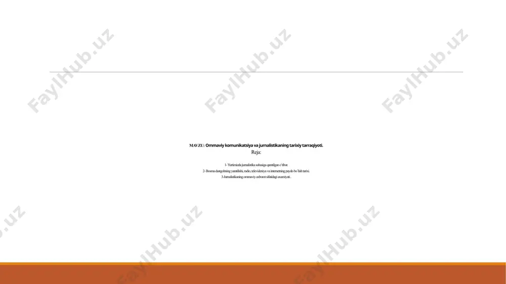 boʻlib, internet nashrlar soni 395 tadan 745 taga oshdi. 2018-yil may oyida davlatimiz rahbarining tashabbusi va qarori bilan markaziy osiyo va mdhda yagona boʻlgan oʻzbekiston jurnalistika va ommaviy kommunikatsiyalar universiteti tashkil etildi. hozirda manzilda 3350 nafardan ziyod talaba tahsil olmoqda. yaqinda universitetda “markaziy osiyoda media va kommunikatsiyalar” xalqaro ilmiy jurnali nashr etilishi yoʻlga qoʻyildi. - taniqli maʼrifatparvar, jadid matbuotining yetakchi vakillaridan biri abdulhamid choʻlpon ishtirokida bundan 104-yil muqaddam taʼsis etilgan “oʻzbekiston matbuoti” jurnali qayta tiklandi va ilmiy jurnallar qatorida faoliyatini davom ettirmoqda. - keyingi yillarda prezidentimizning sohaga oid 3 ta qonuni, 2 ta farmoni va 4 ta qarori, hukumatning 10 ga yaqin qaror va farmoyishi qabul qilindi. yangilangan bosh qomusimizda ommaviy axborot vositalari faoliyatiga toʻsqinlik qilish yoki aralashish qonunda javobgarlikka sabab boʻlishi kabi yangi norma va moddala mustahkamlab qoʻyildi. - bu kabi islohotlar doirasida respublika ahamiyatiga ega 280 dan ortiq idora, muassasa, davlat va xoʻjalik boshqaruvi organi, viloyat, tuman va …