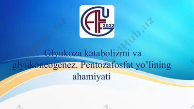 glyukoza katabolizmi — PPTX