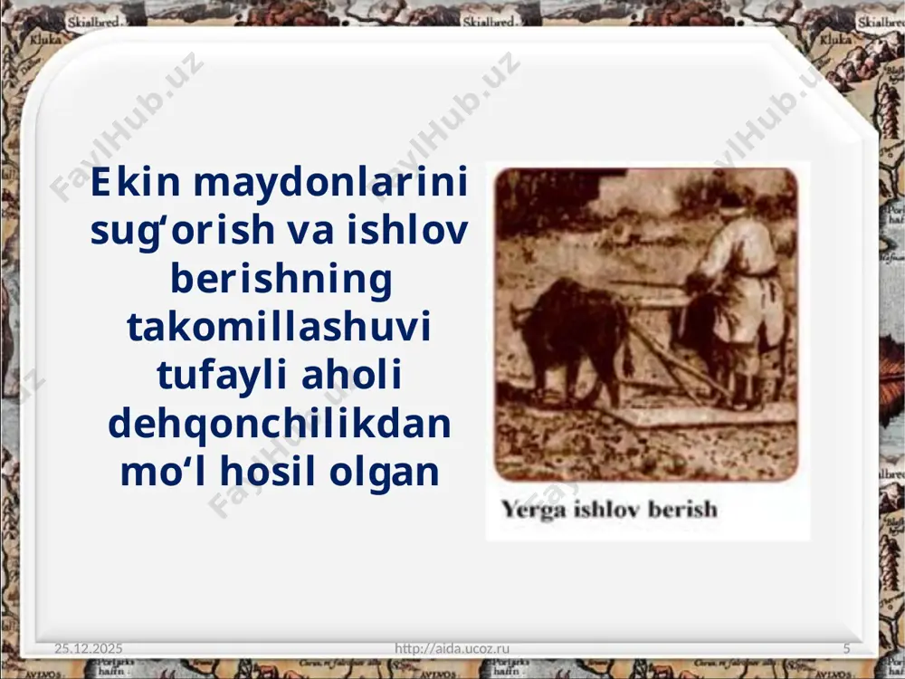 o'rta asrlarda ijtimoiy-iqtisodiy o‘zgarishlar. 7 - sinf - Page 5