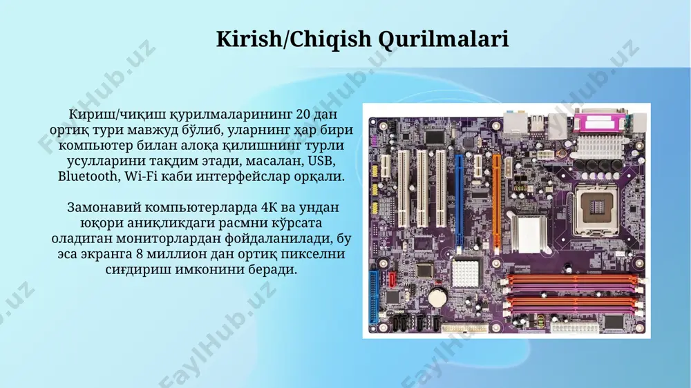 kompyuter asosiy qurilmalari - Page 5