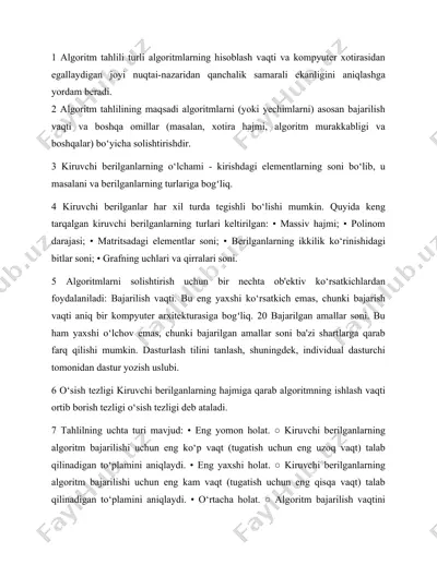 algoritm tahlili — DOCX