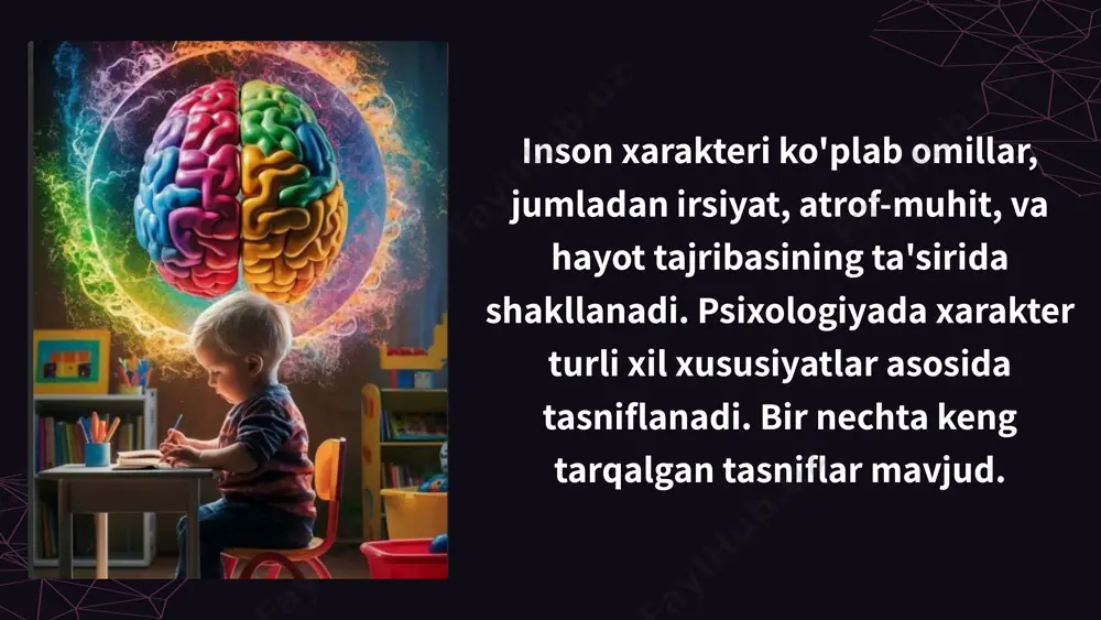 orligimiz ostida bo'lgan harakatlar. bu bizning tanlovimiz va qarorimiz bilan boshqariladi. 2 ongsiz xulq-atvor ongsiz xulq-atvor - bu bizning xabardorligimizga ma'lum bo'lmagan harakatlar. u bizning o'rganilgan xatti-harakatlarimiz, odatlarimiz va reflekslarimiz tomonidan boshqariladi. 1.7.2013 13 ‹#› onglilik va ongsizlikning amaliy ahamiyati ong va ongsizlikni chuqur tushunish bizga o'zimizni va boshqalarni yaxshiroq tushunishga, shaxsiy o'sishni va muvaffaqiyatli ijtimoiy munosabatlarni shakllantirishga yordam beradi. psixologiya, pedagogika, tibbiyot va boshqa sohalarda ong va ongsizlik haqidagi bilimlar keng qo'llaniladi. 1.7.2013 14 ‹#› hayvoning tabiiy ehtiyojlarini qondirish uchun qiladigan murakkab tug’ma harakatlaridir. qushlar juda ustalik bilan in yasar ekanlar,material tanlash va inni pishiq qilib qurish yo’lida xilma-xil harakatlarni bajaradilar. masalan,qaldirg’ochlarning in qurishi, kalyushka deb ataluvchi baliqning erkagi suv tagida yerdan chuqurcha kovlab, uni mayda suv o’simliklari bilan to’sadi, inning yon devorini quradi va ustini berkitadi buni u yirikroq o’simliklardan o’z tanasidan yelimsimon modda chiqarib yasaydi. shundan keyin erkak baliq urg’ochi baliqni urug’ qo’yish uchun haydab kirgizadi va …