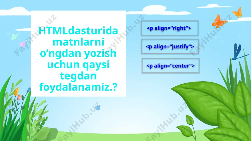html dasturida nom berish tegini - Page 5