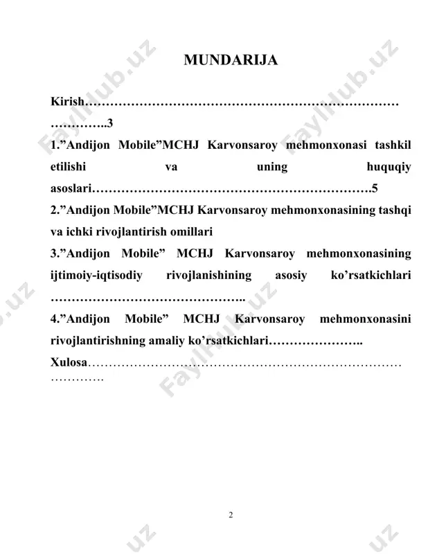 uchun avvalo huqukiy zamin yaratish lozim edi. shu bois, o’zbekiston respublikasi oliy majlisining mazkur yo‗nalishga taalluqli qonun va kodekslari, o’zbekiston respublikasi prezidentining turizmga oid qator farmonlari ishlab chiqilib hayotga tadbiq etildi. mehmonxona industriyasi mehmondo’stlik tizimining mohiyatidir. u insoniyat tarixidagi har qanday ijtimoiy formatsiyaga xos bo’lgan mehmonni hurmat qilish, uni qabul qilib olish va xizmat ko‘rsatish tantanalari kabi eng qadimgi an‘analaridan kelib chiqadi. shuni ta‘kidlash kerakki, mutlaqo tranzit turistlar va ekskursion xizmat ko‘rsatish hisobiga yashaydigan turistlik markaz va joylar mavjud. lekin, bu holda yaxshi foyda olish uchun turistlik mahsulot tovarni tashkil qiluvchi xususiyatga ega bulish kerak. mehmondo‘stlikning (mehmon qabul qilish) bugungi industriyasi - bu region yoki turistlik markaz xo‘jaligining eng kuchli tizimidir va turizm iqtisodiyotining muhim tarkibiy qismidir. mehmon qabul qilish industriyasini kollektiv va individual joylashtirishning turli xildagi otellar, mehmonxonalar, motellar, yoshlarning xostel va yotoqxonalari, apartamentlar, turistlik xutorlar, shuningdek turistlarni joylashtirishda ishtirok etuvchi xususiy sektor vositalarini tashkil etishdir. dunyo amaliyotidan ko’rinib …
