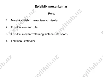 episiklik mexanizmlar  — PPTX