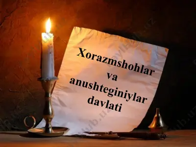 xorazmshohlar va anushteginiylar davlati — PPTX