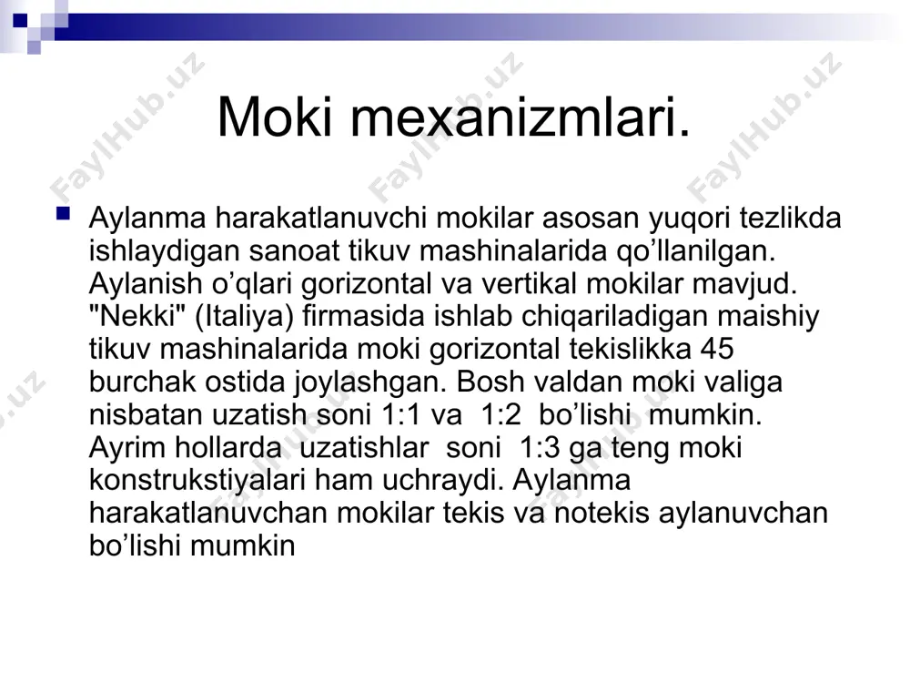 zamonaviy tikuv mashinalari moki mexanizmlarning qiyosiy tahlili - Page 4
