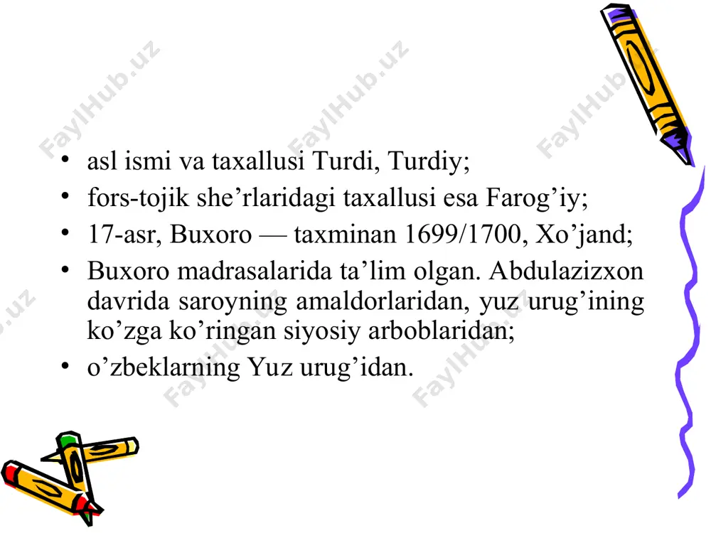 turdi farog’iy hayoti va ijodi - Page 3