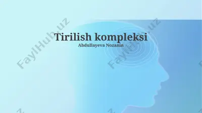 tirilish kompleksi — PPTX