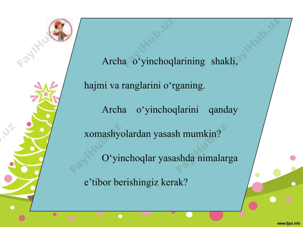 qorbobo ustaxonasida archa bezagini yasash 4 sinf - Page 3